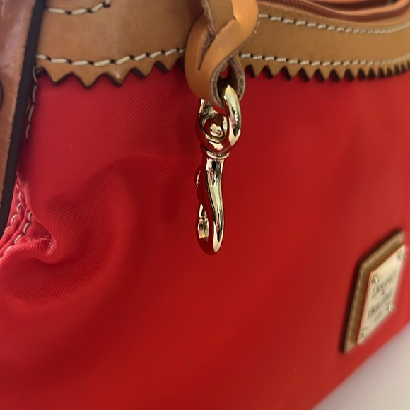 Dooney & Bourke Red and Tan Crossbody Bag - Picture 11 of 16